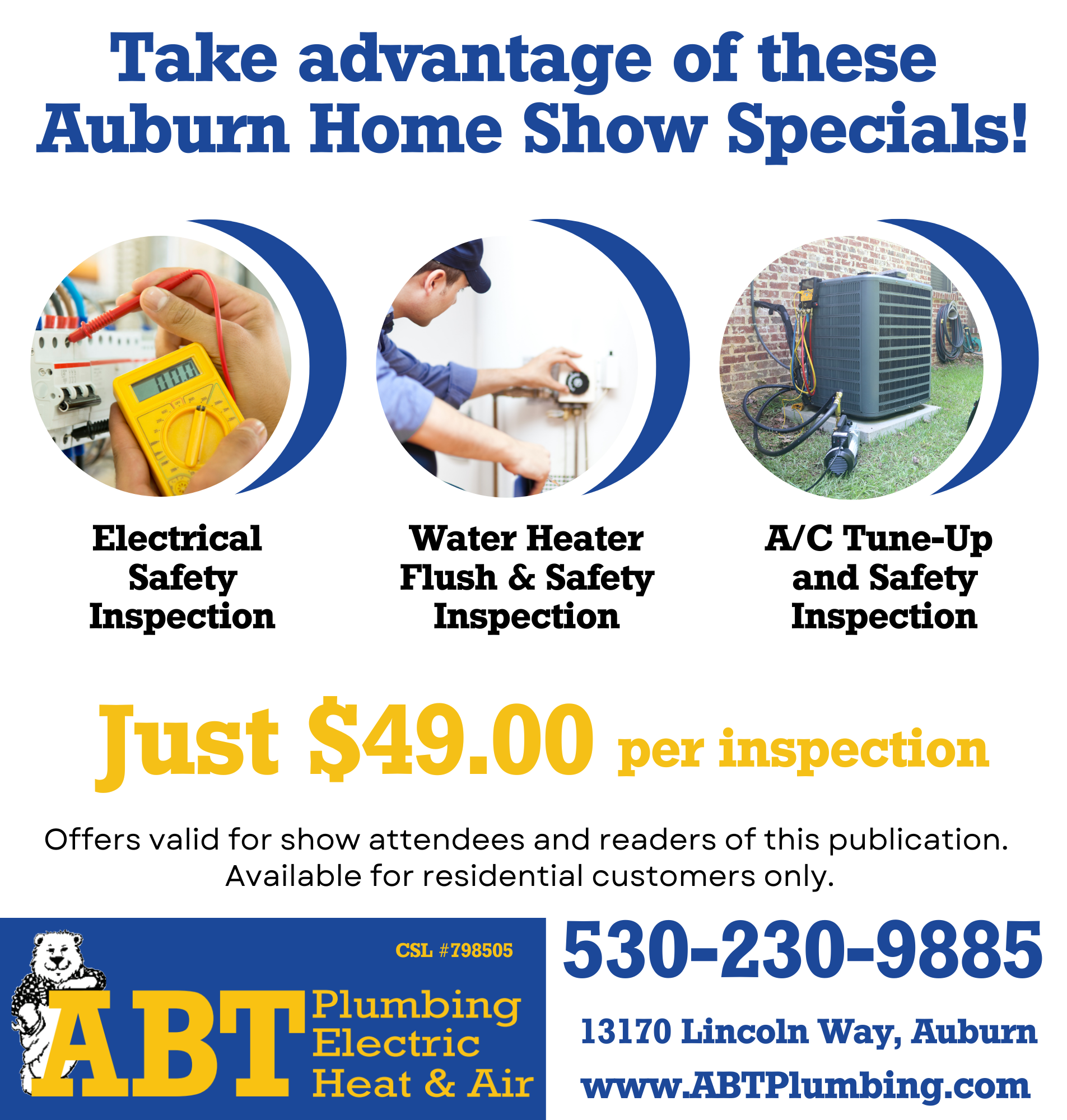 Auburn Home Show 2023 Special Offers Plumbers Auburn Grass Valley